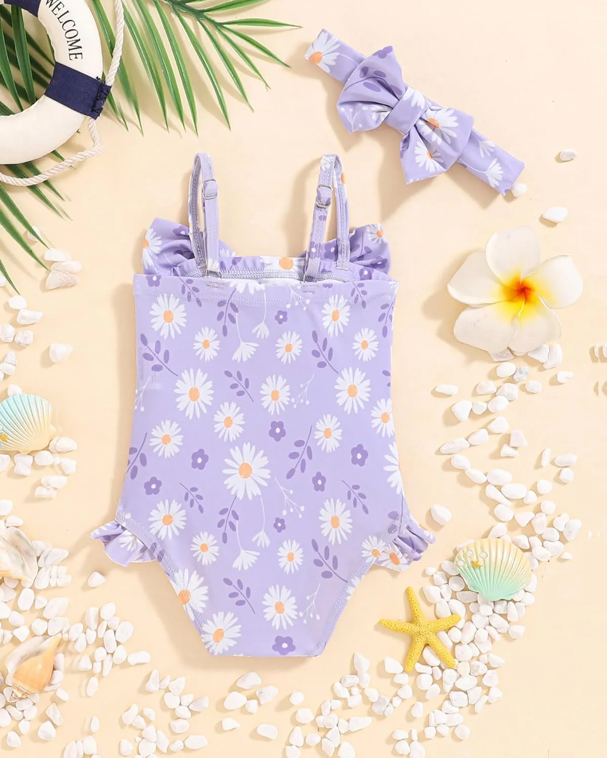 Mioglrie Baby Toddler Girls Swimsuits One Piece Bathing Suit Girls Bikinis