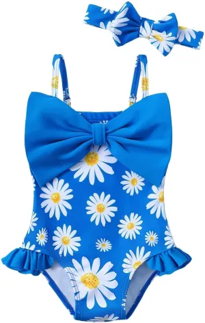 Mioglrie Baby Toddler Girls Swimsuits One Piece Bathing Suit Girls Bikinis
