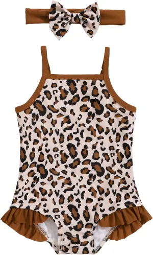 Mioglrie Baby Toddler Girls Swimsuits One Piece Bathing Suit Girls Bikinis