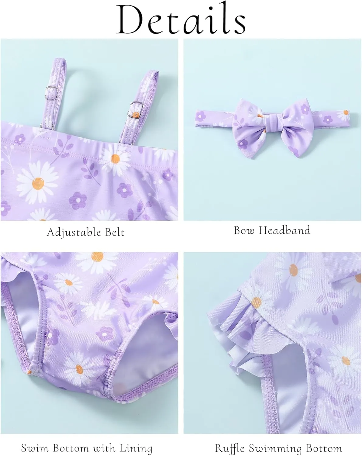Mioglrie Baby Toddler Girls Swimsuits One Piece Bathing Suit Girls Bikinis