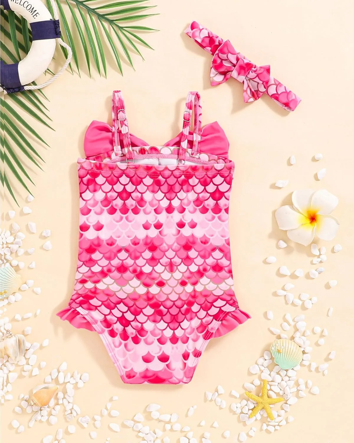 Mioglrie Baby Toddler Girls Swimsuits One Piece Bathing Suit Girls Bikinis