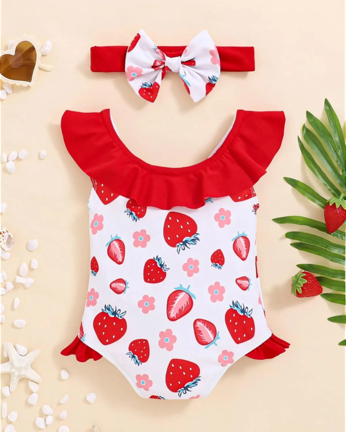 Mioglrie Baby Toddler Girls Swimsuits One Piece Bathing Suit Girls Bikinis