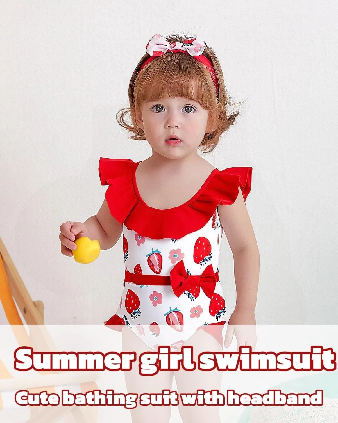 Mioglrie Baby Toddler Girls Swimsuits One Piece Bathing Suit Girls Bikinis