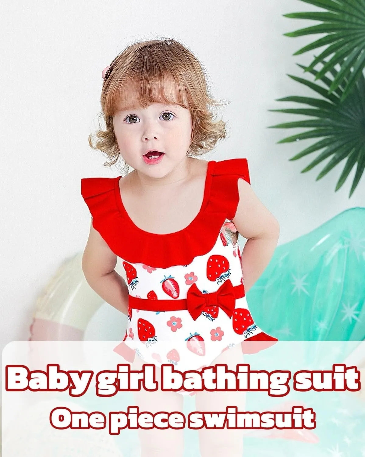 Mioglrie Baby Toddler Girls Swimsuits One Piece Bathing Suit Girls Bikinis