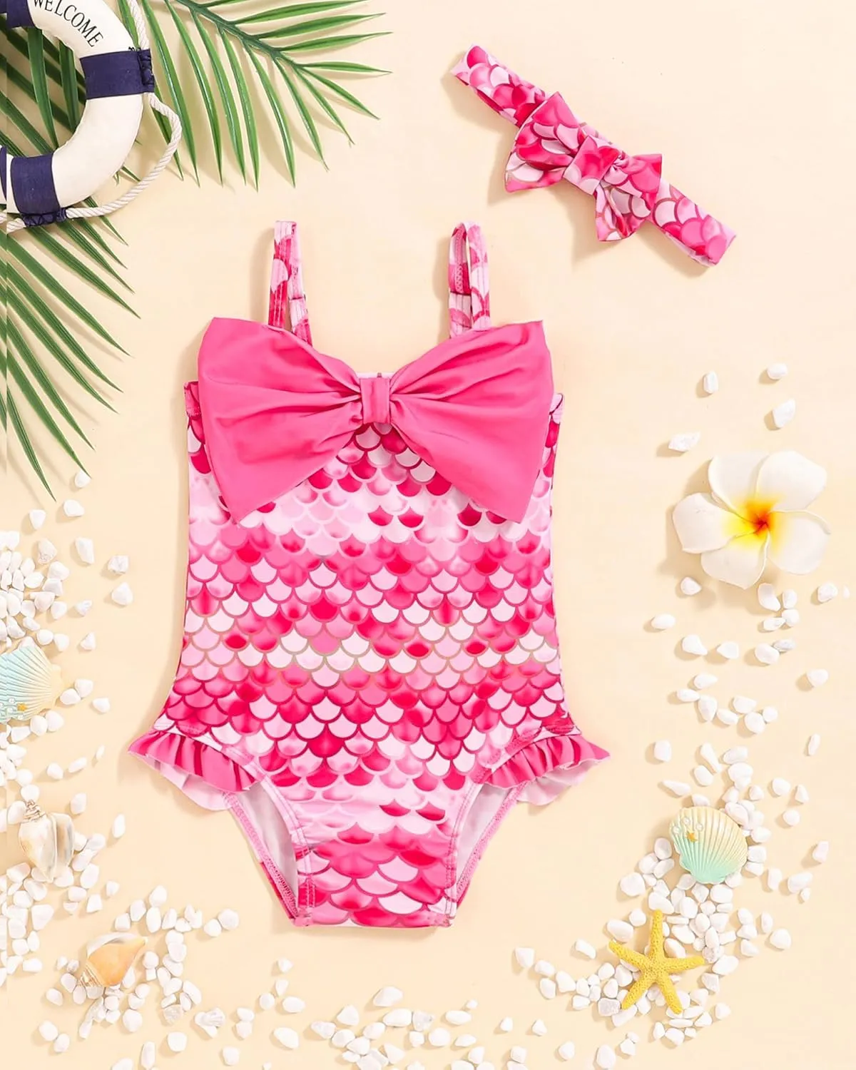 Mioglrie Baby Toddler Girls Swimsuits One Piece Bathing Suit Girls Bikinis