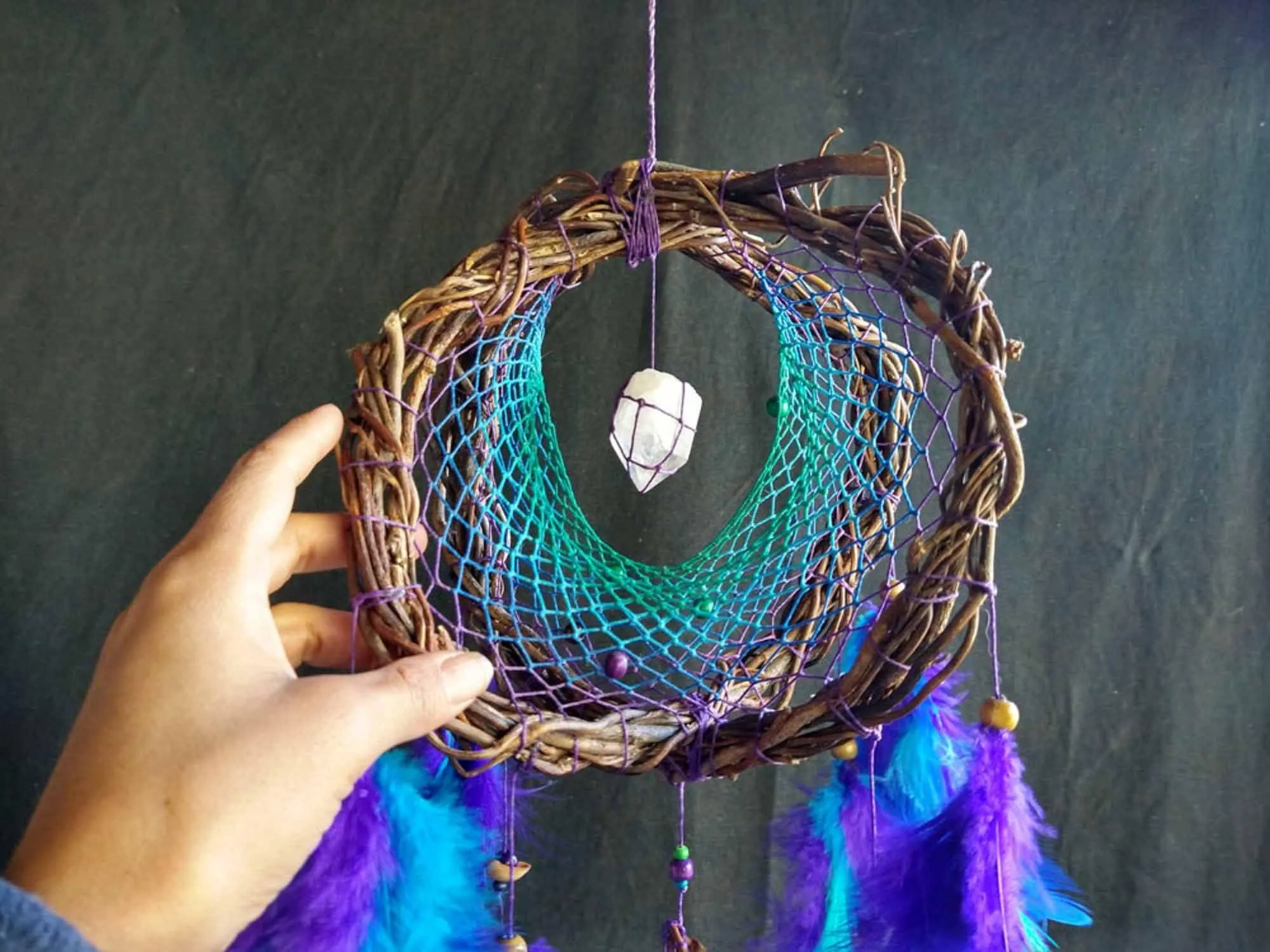 Mobile dream catchers, sphere decor, 3d orb dreamcatchers, bohemian and nature