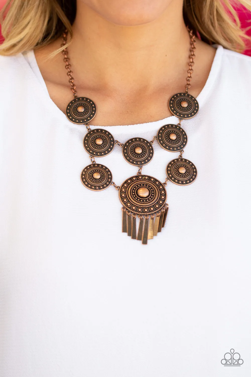 Modern Medalist Copper-Necklace