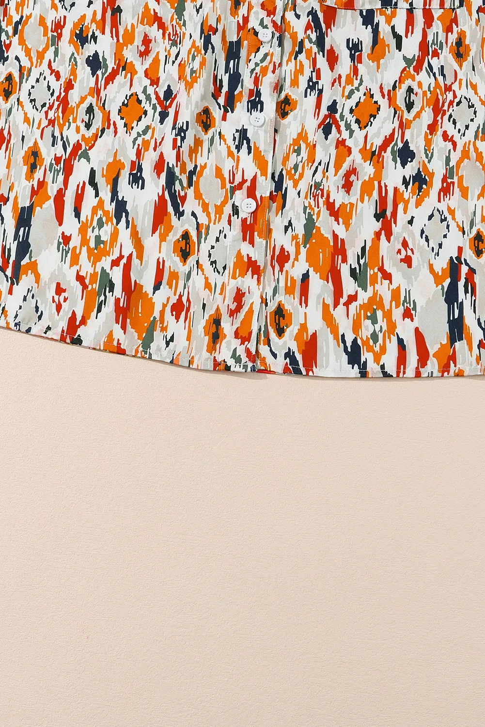 Multicolour Abstract Print Boho Fashion Plus Size Shirt