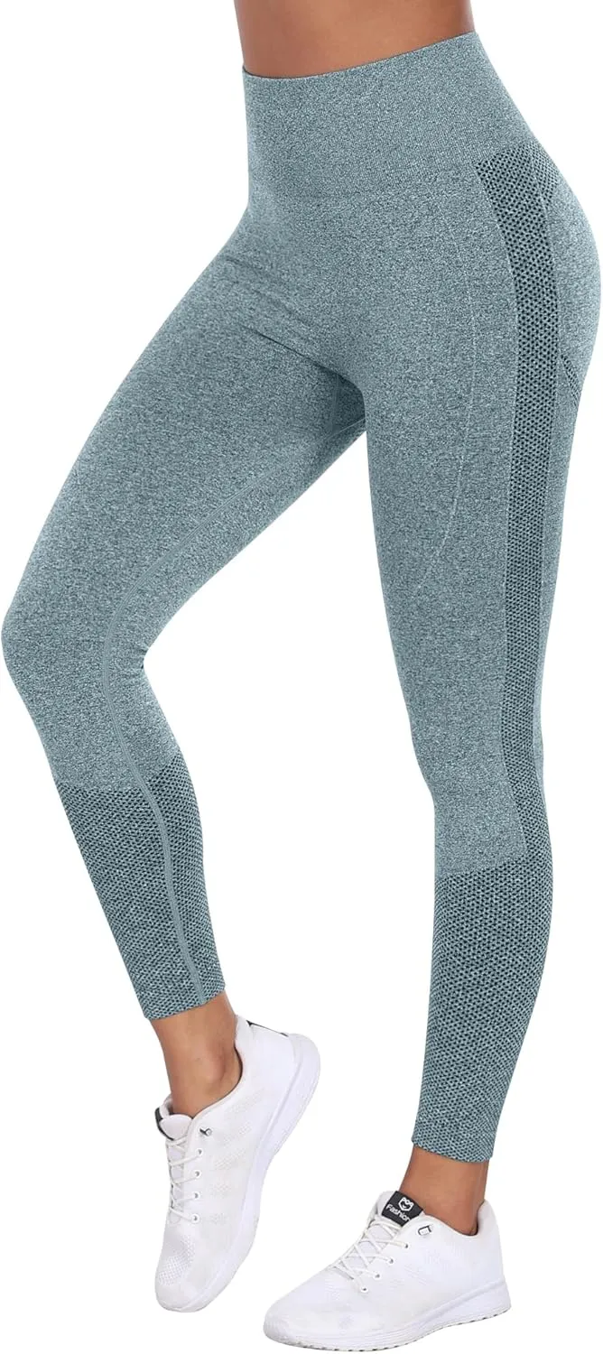 NORMOV Seamless Workout Butt Lifting Leggings - Booty Scrunch Gym Leggings for Women
