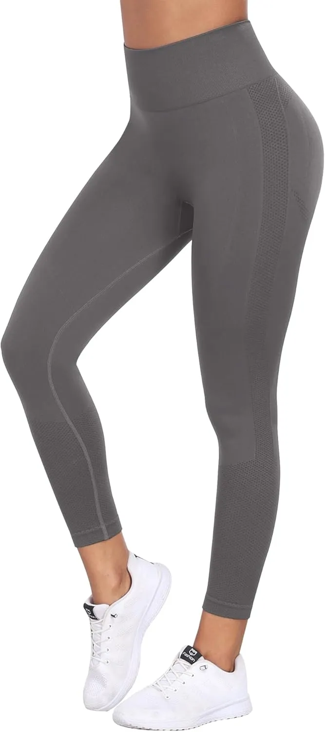 NORMOV Seamless Workout Butt Lifting Leggings - Booty Scrunch Gym Leggings for Women