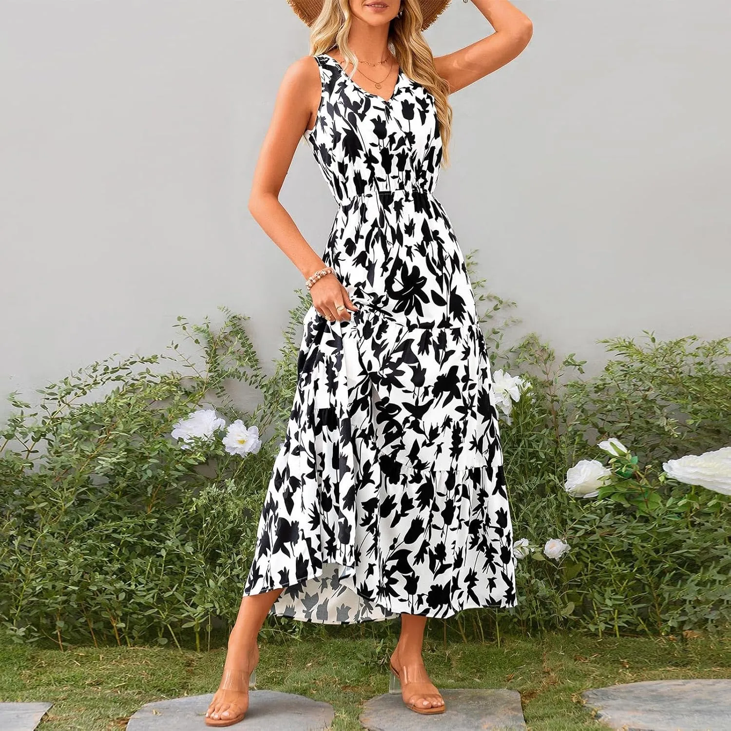 OIOLOYJM Plus Size Summer Dresses for Women 2025 Plus Size Dresses for Curvy Women Wedding Guest Dresses for Women