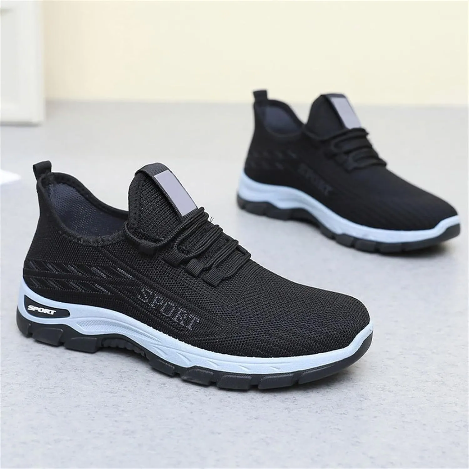Orthopedic Sneakers for Women Men Casual Comfortable Wedge Walking Sport Sneakers Breathable Mesh Low Top Walking Shoes Fashion Soft Arch Support Slip-On Shoes