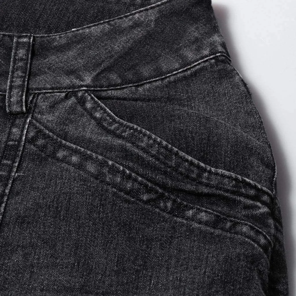 Pants Mid Denim Womens Pants Trousers Casual Waisted Lace Jeans Up Women's Jeans Pants Jeans for Women Trendy Plus