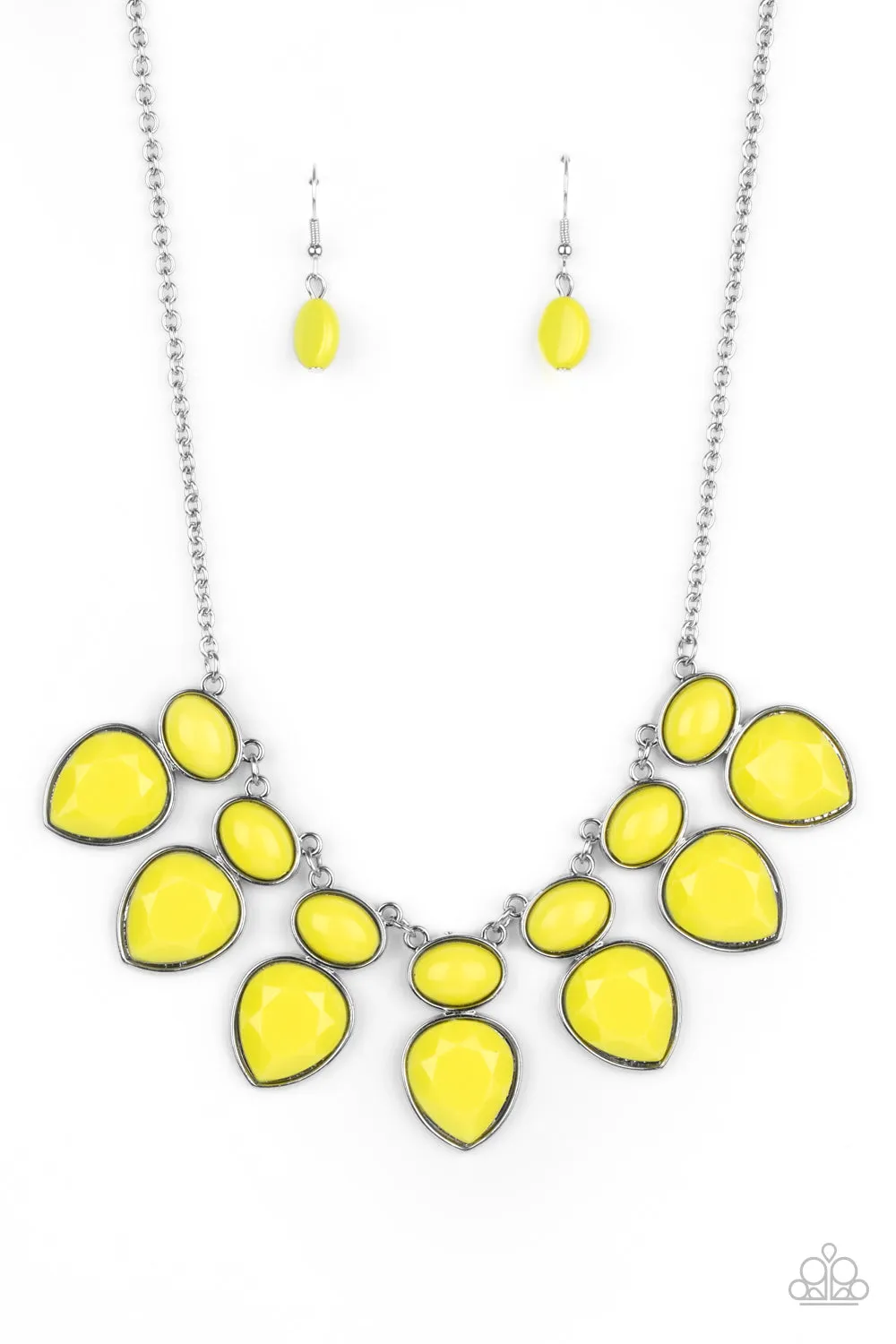 Paparazzi Accessories - Modern Masquerade - Yellow Necklace