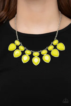 Paparazzi Accessories - Modern Masquerade - Yellow Necklace
