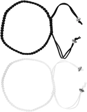 PartyKindom Matching Couple Bracelets Braided Rope Friendship Bracelets for Women Craftsmanship for Couples or Friends