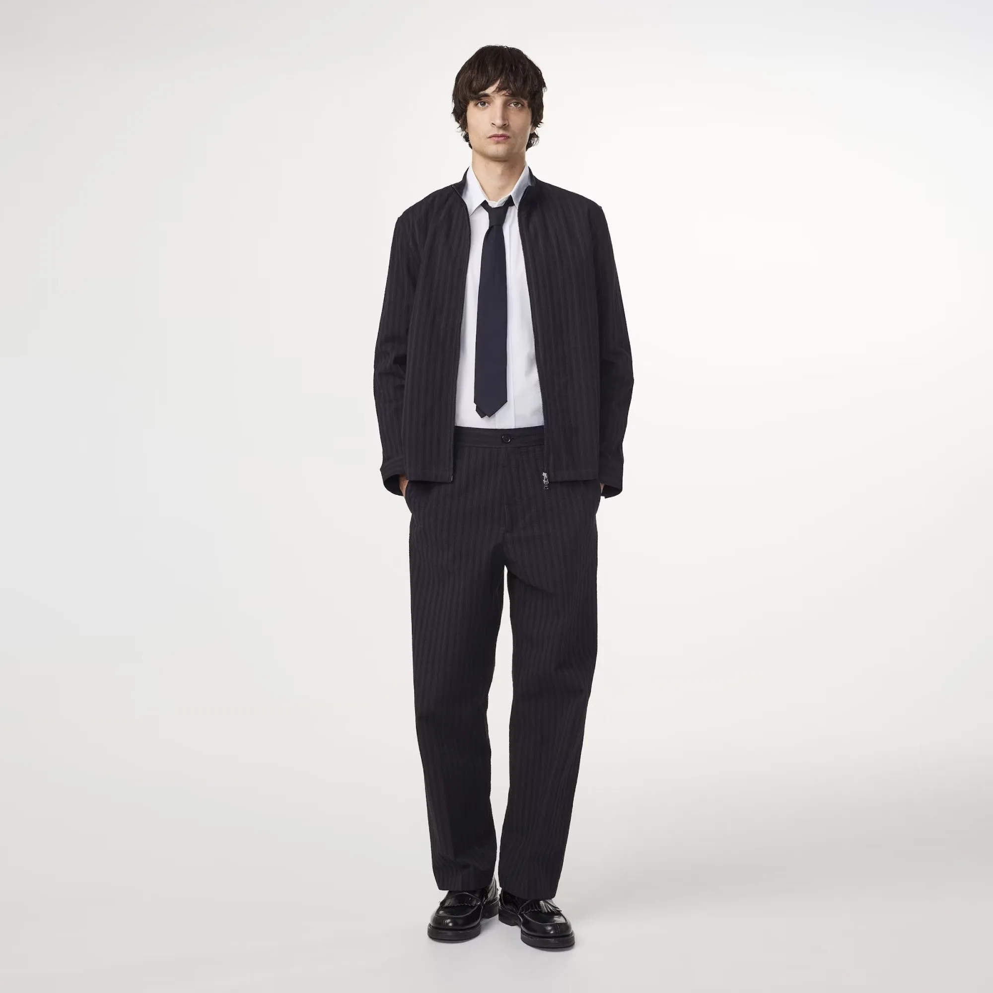 Paw 1921 Organic Cotton Blend Trouser (Black Stripe)