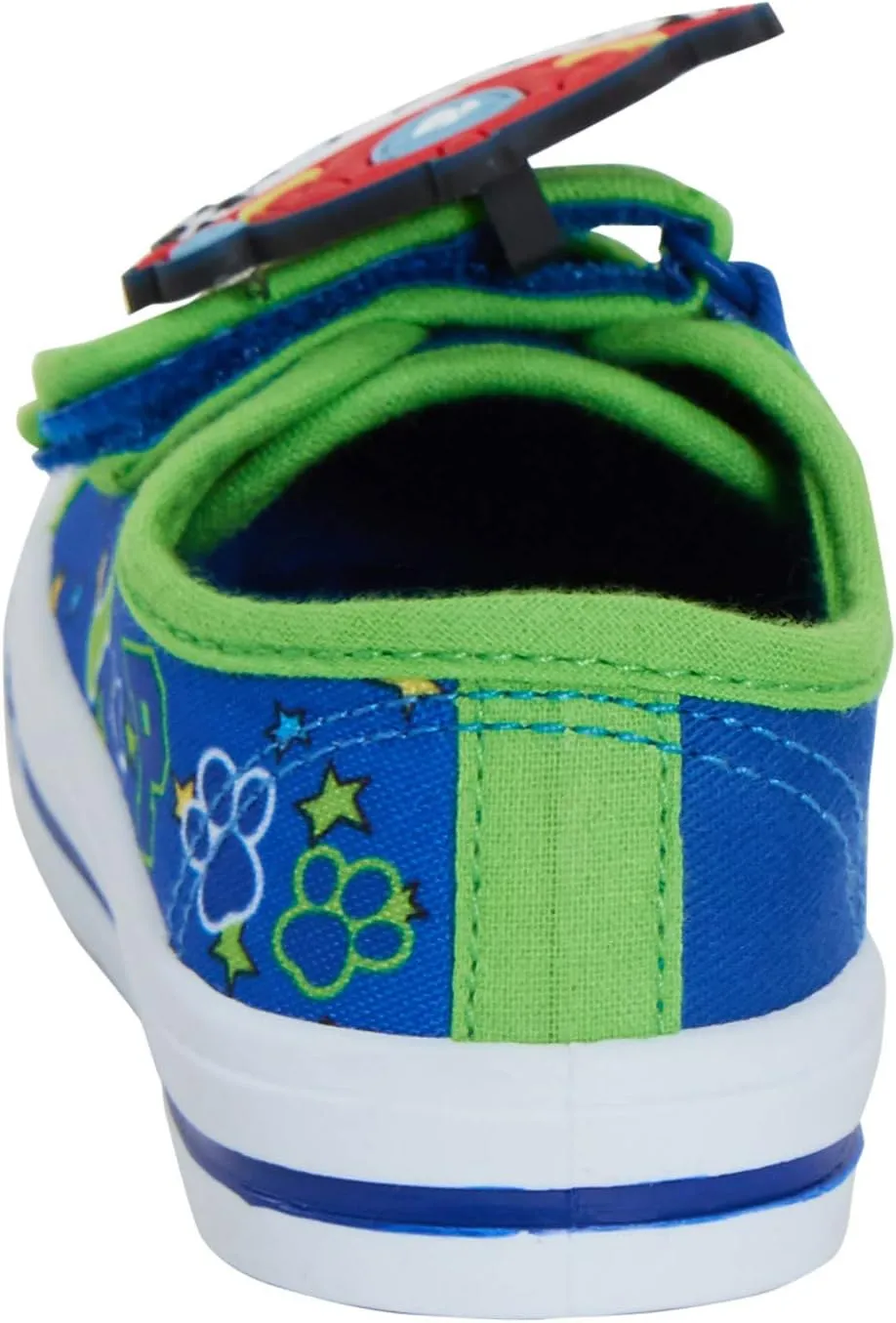 Paw Patrol Boys Canvas Pumps Kids 3D Badges of Chase and Marshall Easy Fasten Summer Trainers Plimsolls