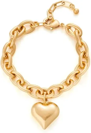 Pearl Bracelets For Women Gold Plated Chain Link Bracelets Bow Heart Charm Bracelets