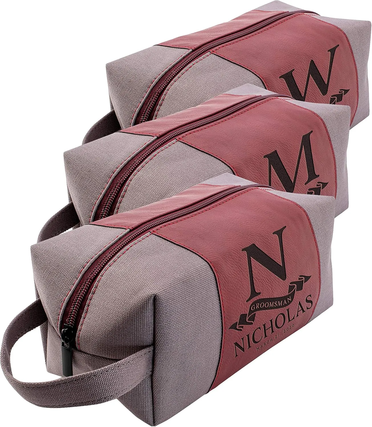Personalized Groomsmen Gifts, Custom Men Toiletry Bags - Groomsman Gifts for Wedding