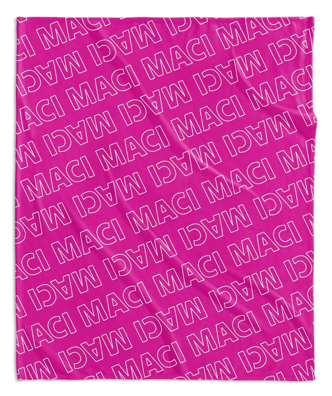 PERSONALIZED NAME BLANKET - OUTLINED