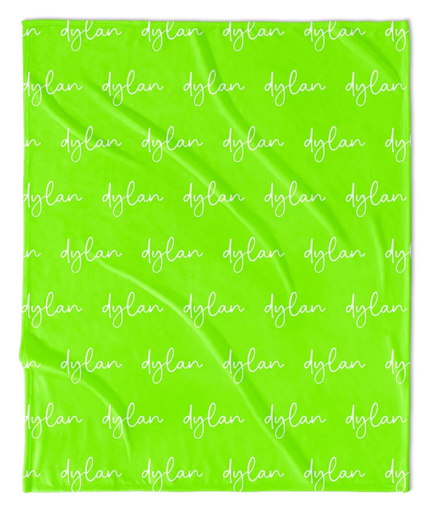 Personalized Name Blanket - Script (ALL COLOR OPTIONS)