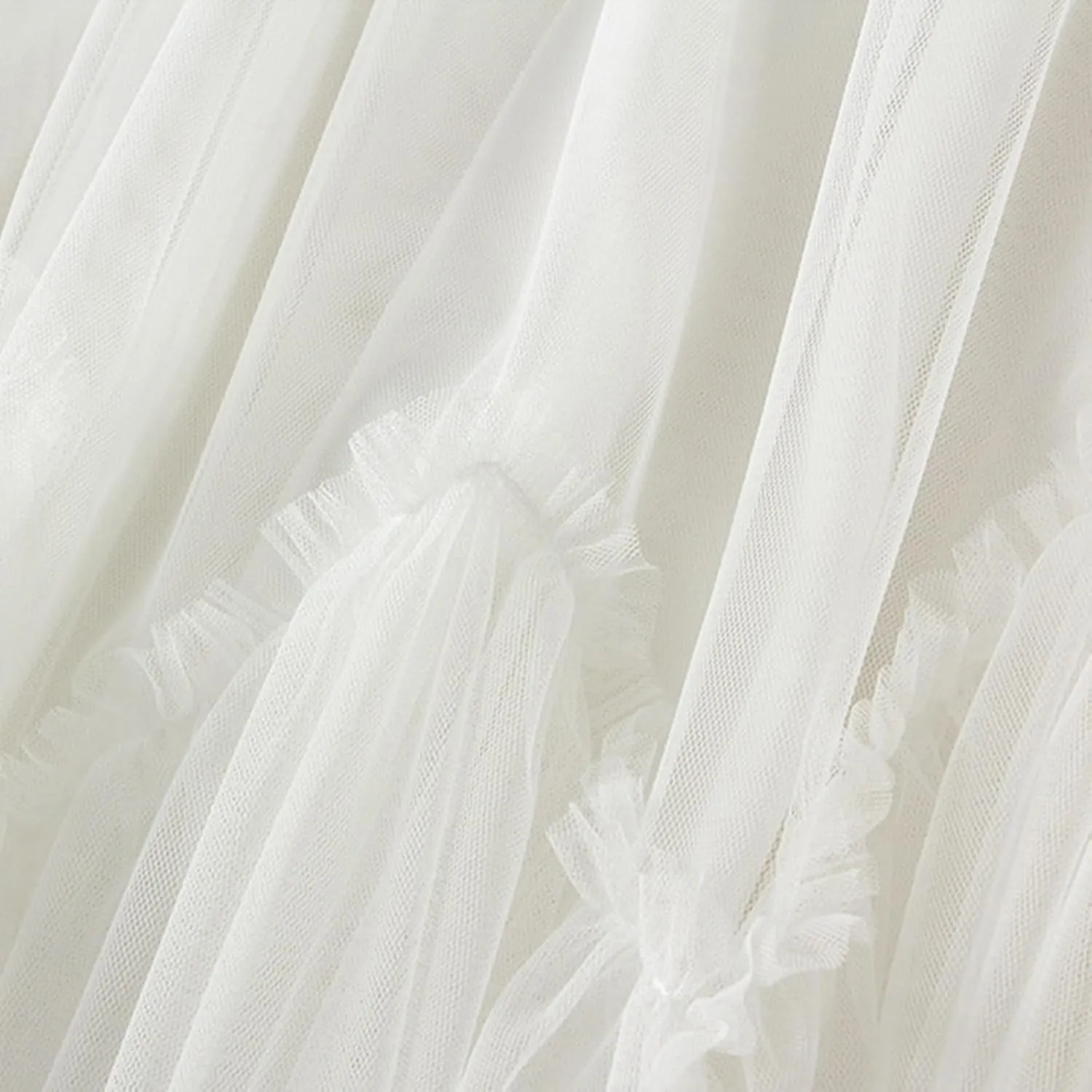 Pleated Skirts for Women Tulle Skirt Formal High Low Asymmetrical A-Line Fairy Elastic Waist Layered Long Midi Skirts