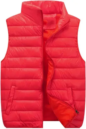 Plus Size Sleeveless Winter Jacket Black Down Vest Women's Windproof Warm Waistcoat Outwear Vests