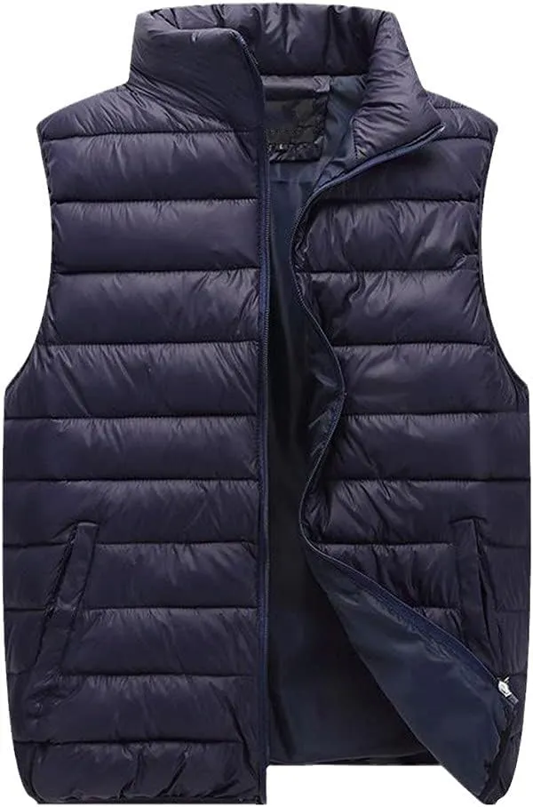 Plus Size Sleeveless Winter Jacket Black Down Vest Women's Windproof Warm Waistcoat Outwear Vests