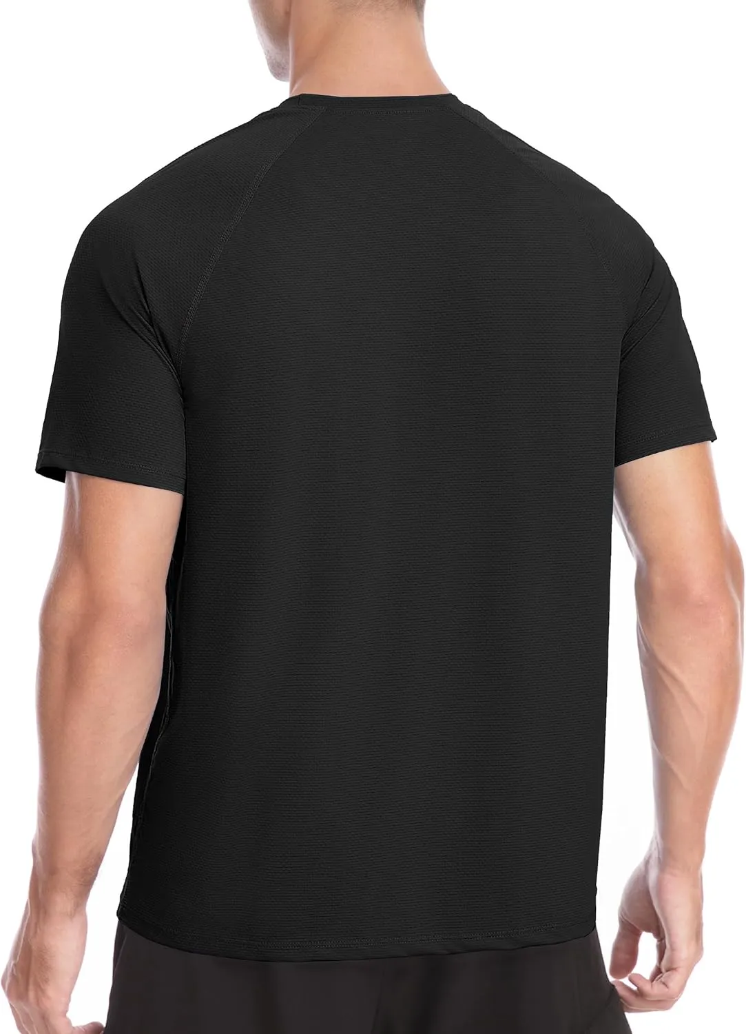 Roadbox Men's Rash Guard Short Sleeve, UPF 50  UV Sun Protection Water T-Shirts, Cool Dry Swim Shirts for Surf Beach Fishing