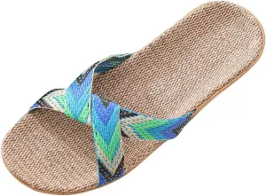 Sandals for Women Women's Flat Sandals Flat for Women Dressy Walking Comfort Arch Support Strappy Ankle Elastic Jeweled Bohemian Flats