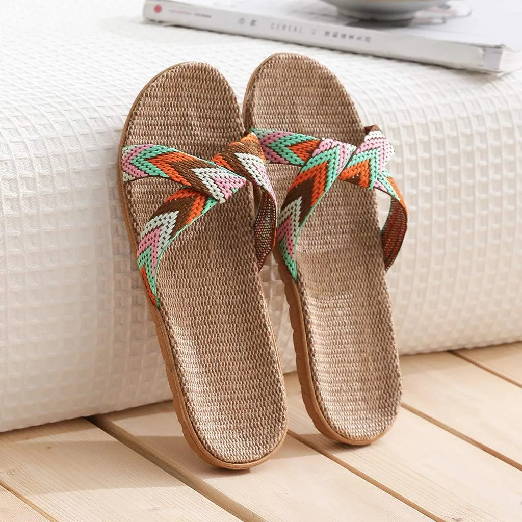 Sandals for Women Women's Flat Sandals Flat for Women Dressy Walking Comfort Arch Support Strappy Ankle Elastic Jeweled Bohemian Flats