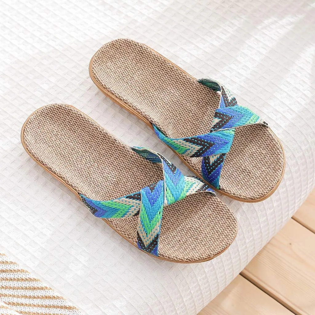 Sandals for Women Women's Flat Sandals Flat for Women Dressy Walking Comfort Arch Support Strappy Ankle Elastic Jeweled Bohemian Flats
