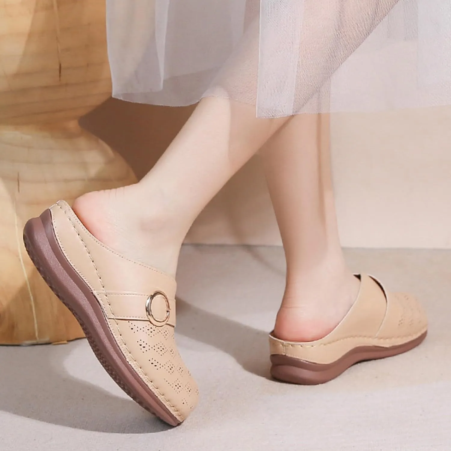 Sandals Women Thick Sole Orthopedic Womens Sandals Summer Dress Flats Casual Beach Comfortable Platform Sandals