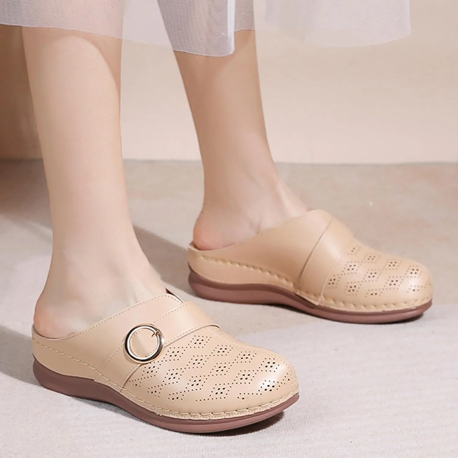 Sandals Women Thick Sole Orthopedic Womens Sandals Summer Dress Flats Casual Beach Comfortable Platform Sandals