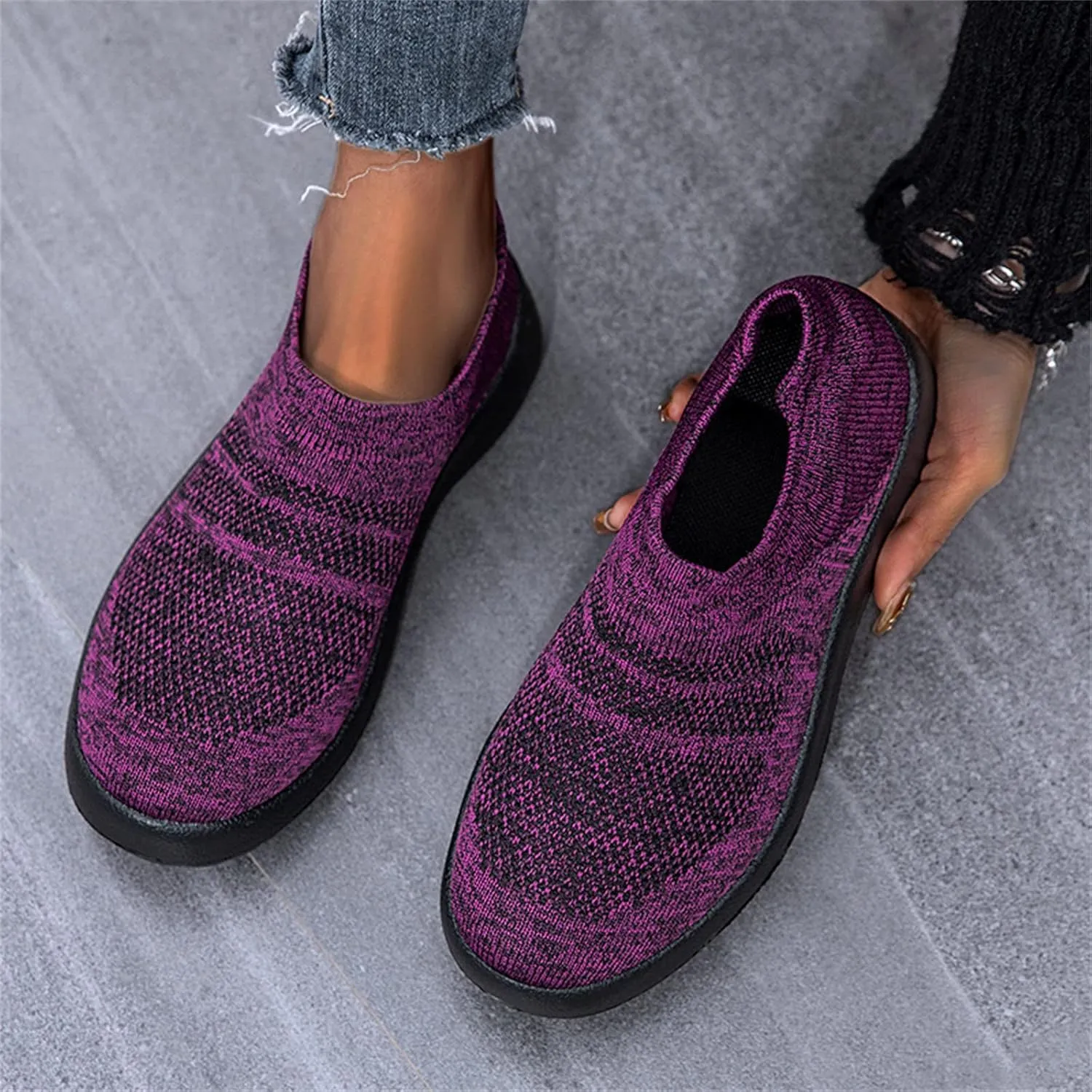 SBGMoSJ Wide Toe Box Gym Shoes Women Women's Hiking Shoes Lightweight Womens Casual Shoes for Bootcut Jeans Women Sneakers Black Size 9 Womens Walking Sneakers Size 8.5 Wide
