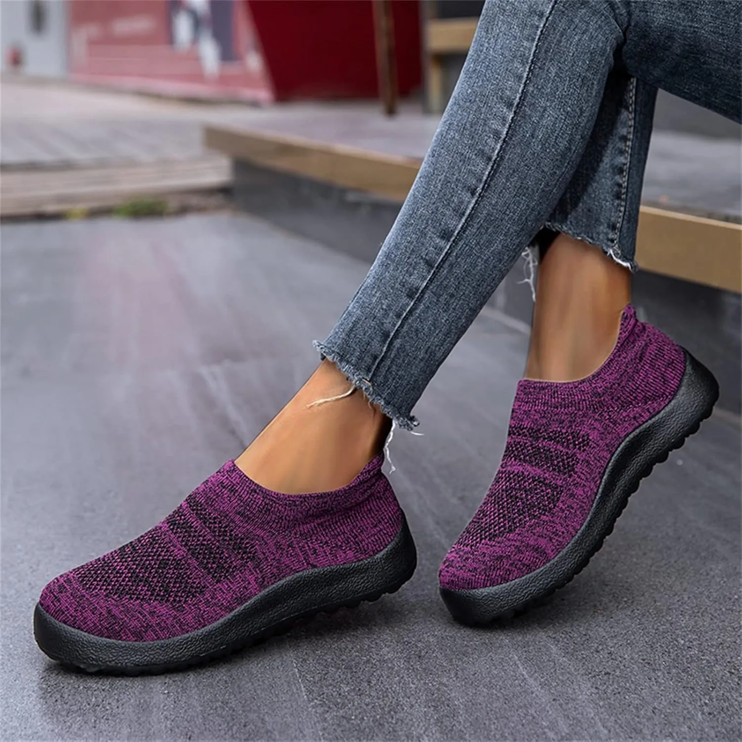 SBGMoSJ Wide Toe Box Gym Shoes Women Women's Hiking Shoes Lightweight Womens Casual Shoes for Bootcut Jeans Women Sneakers Black Size 9 Womens Walking Sneakers Size 8.5 Wide