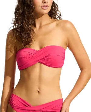 Seafolly Women's Standard Twist Bandeau Bikini Top Swimsuit Swimwear