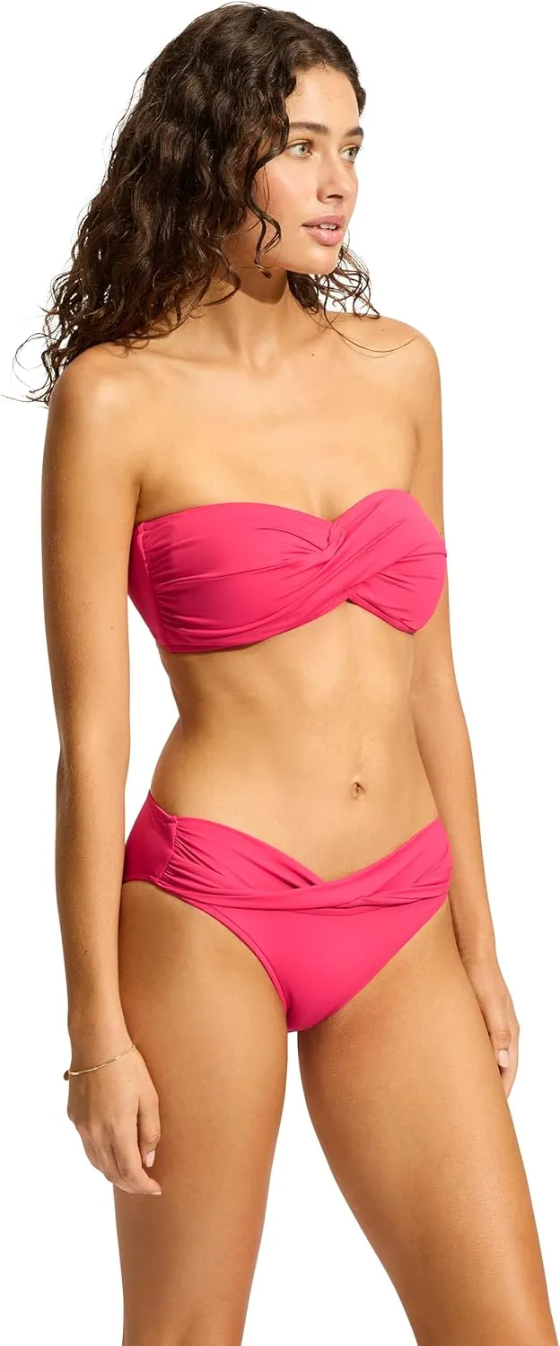 Seafolly Women's Standard Twist Bandeau Bikini Top Swimsuit Swimwear