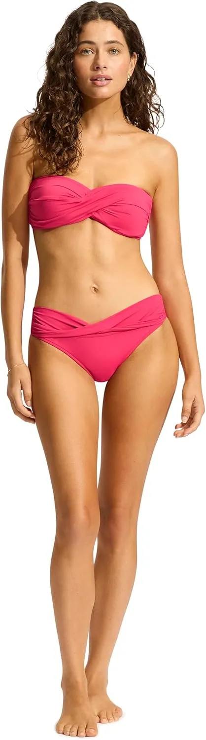 Seafolly Women's Standard Twist Bandeau Bikini Top Swimsuit Swimwear