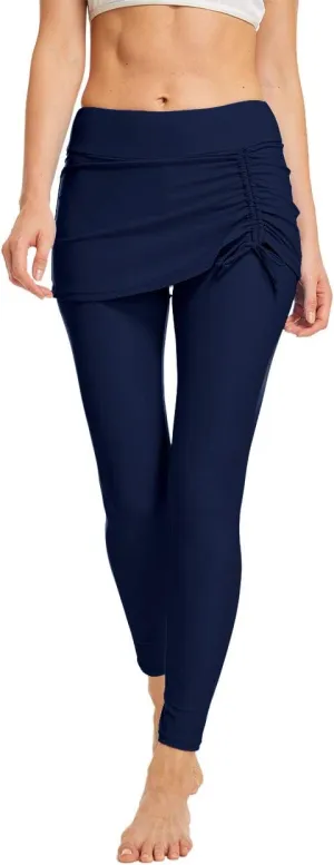 Seagoo Swim Skirt with Leggings Women UV Protection Skirted Swimming Leggings Pants