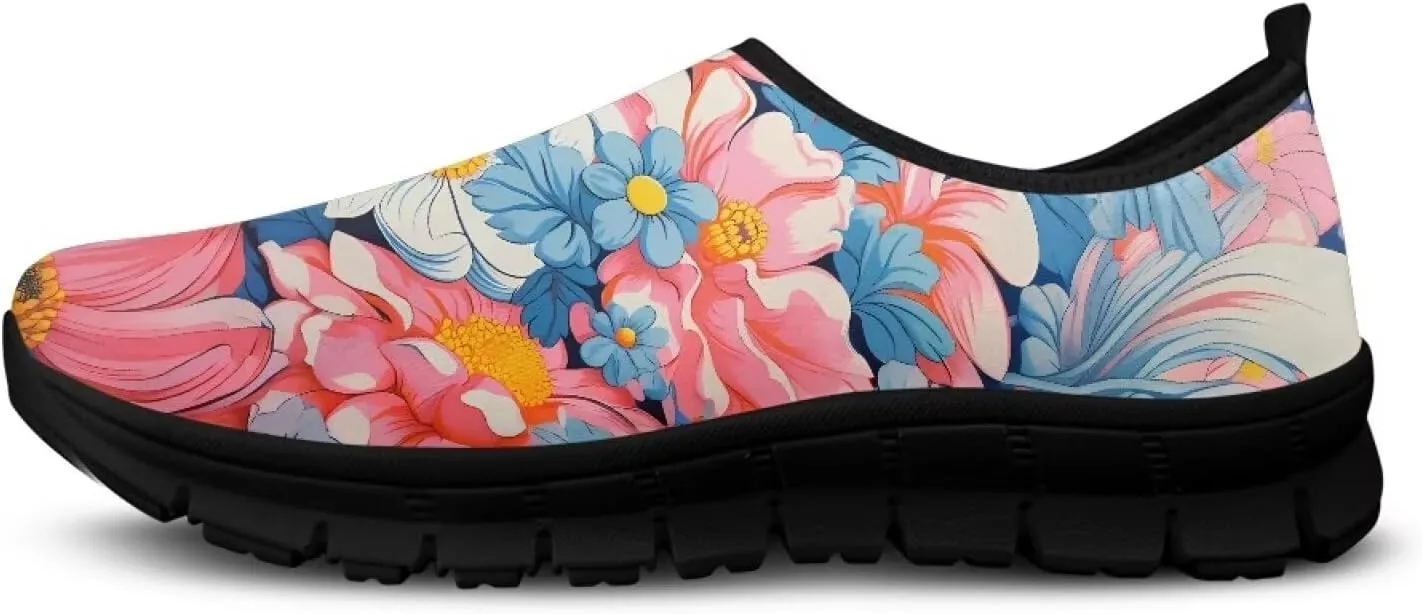 Shoes for Women Slip On Soft Cushioning Size 5.5-11.5 Black