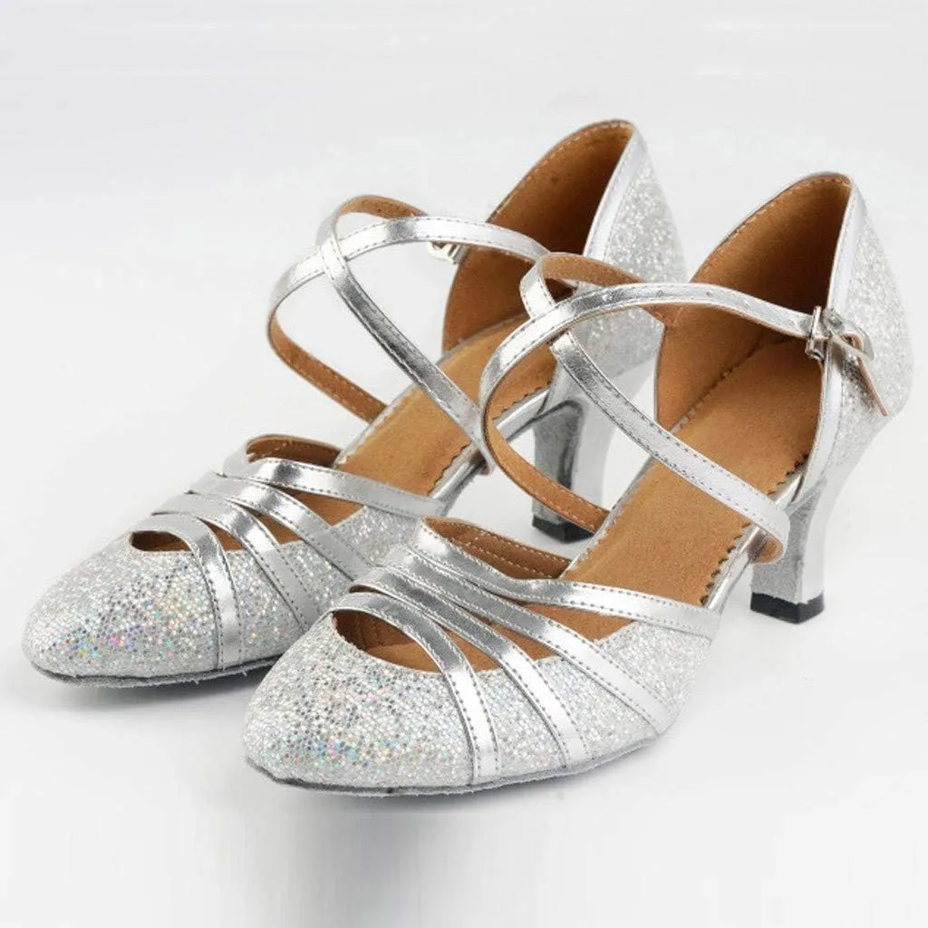 Shoes Latin Dance Shoes Ballroom Women's Dance Prom High Heels Women Extra Wide Width Sandals