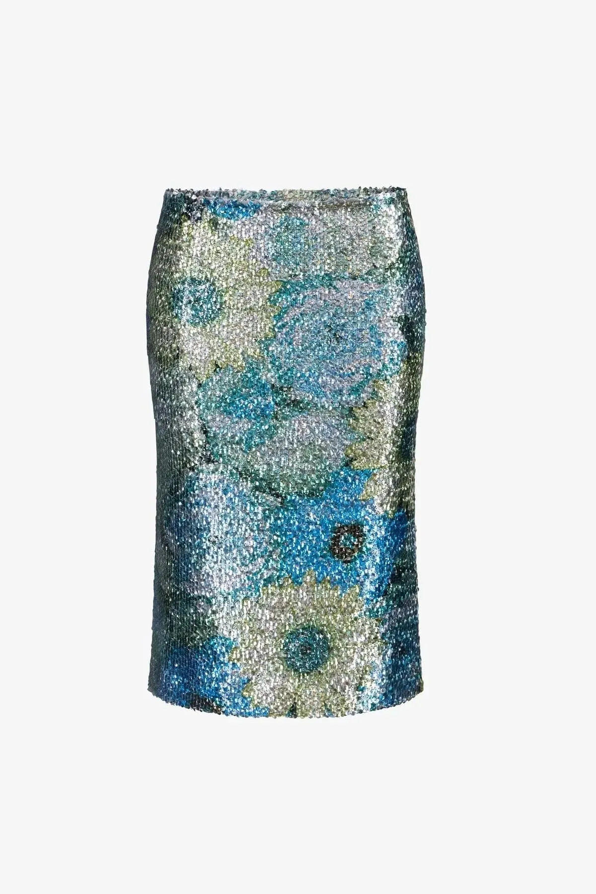 Silver Dew Sequin Skirt