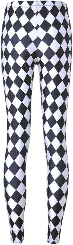 Sister Amy Girl Geometric Printed Ankle Elastic Tights Leggings