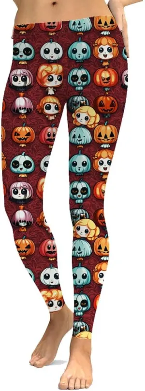 Sister Amy Girl Geometric Printed Ankle Elastic Tights Leggings