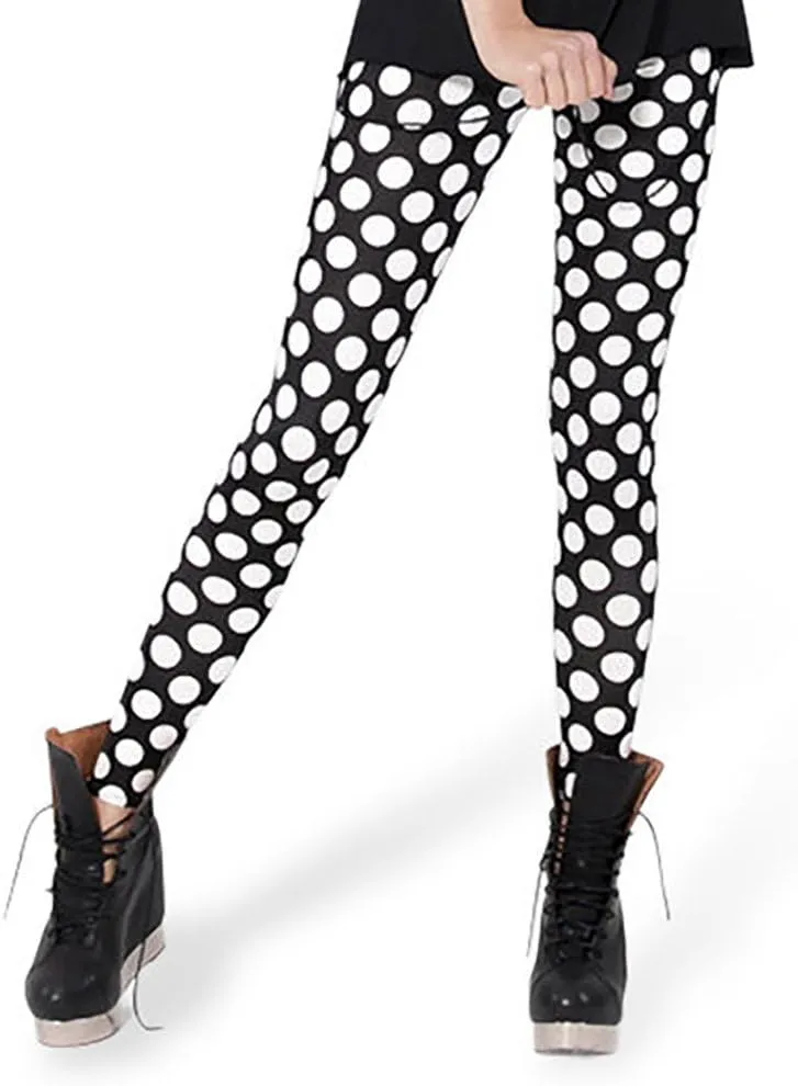 Sister Amy Girl Geometric Printed Ankle Elastic Tights Leggings