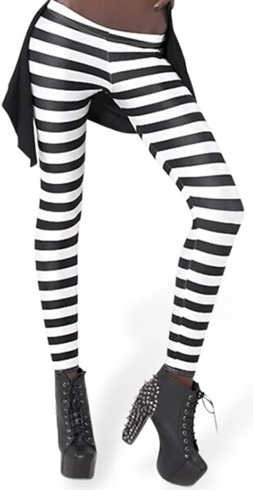 Sister Amy Girl Geometric Printed Ankle Elastic Tights Leggings