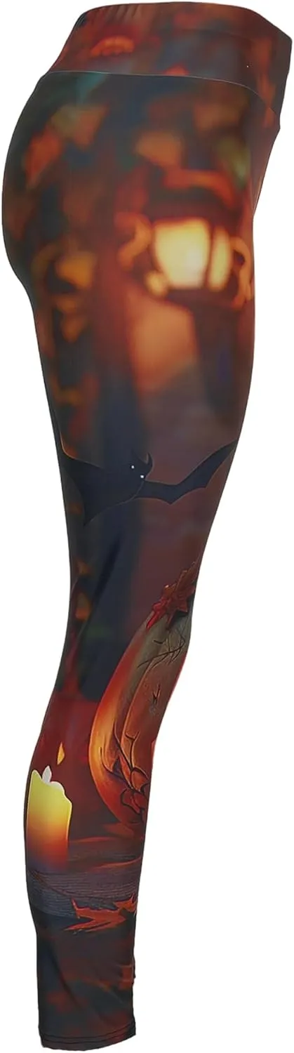 Sister Amy Women's Fitness High Waist Yoga Pants Printed Stretch Ankle Legging