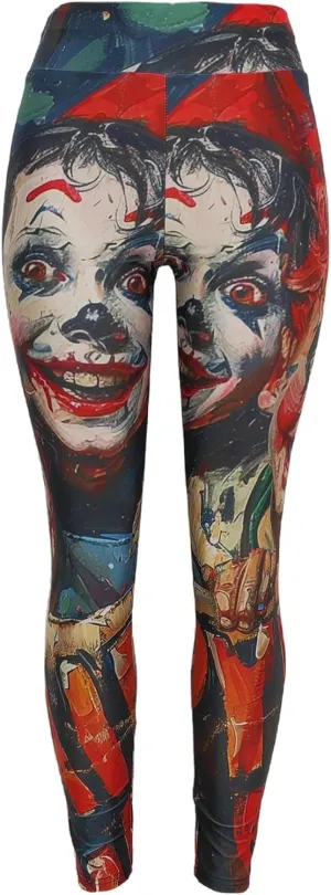 Sister Amy Women's Fitness High Waist Yoga Pants Printed Stretch Ankle Legging